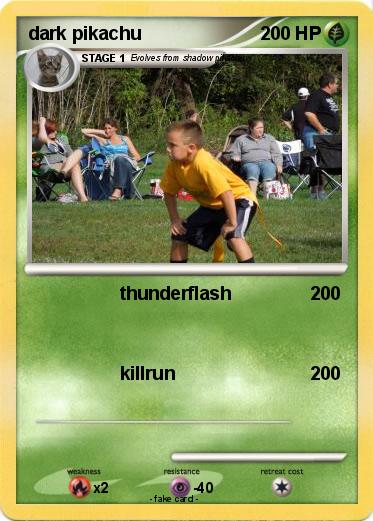 Pokemon dark pikachu