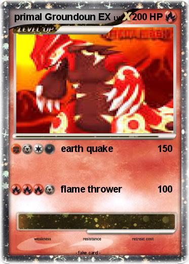 Pokemon primal Groundoun EX