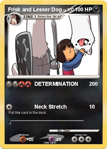 Pokemon Frisk and Lesser Dog