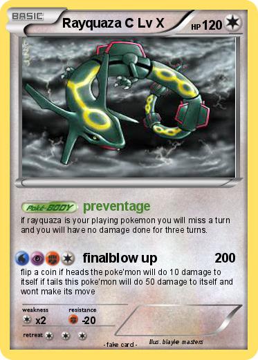 Pokemon Rayquaza C Lv X