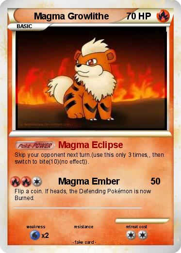 Pokemon Magma Growlithe