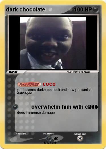 Pokemon dark chocolate