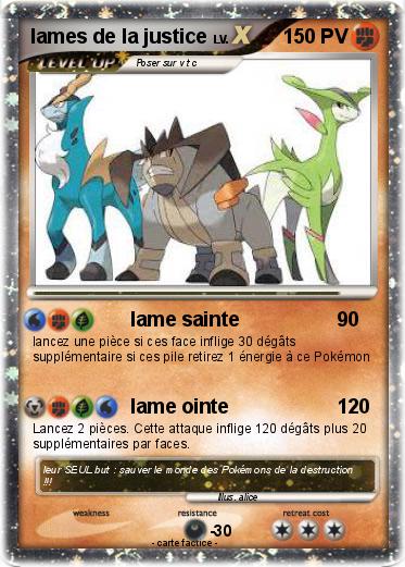Pokemon lames de la justice