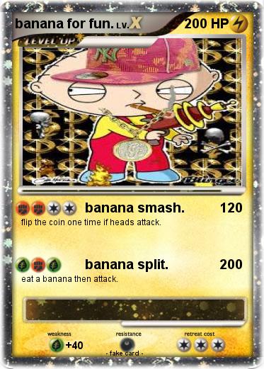 Pokemon banana for fun.