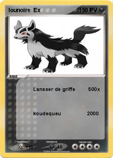 Pokemon lounoire  Ex