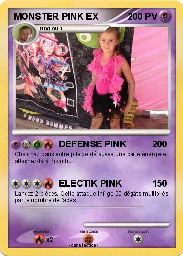 Pokemon MONSTER PINK EX