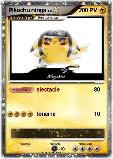 Pokemon Pikachu ninga