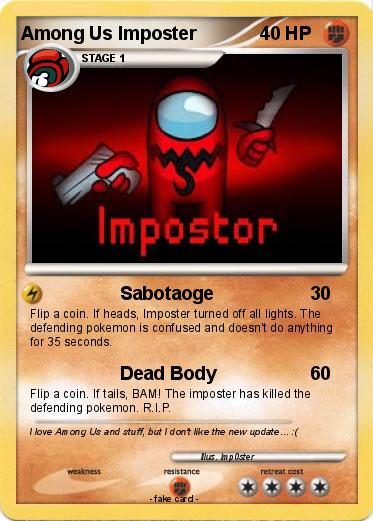 Pokemon Among Us Imposter