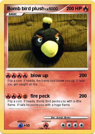 Pokemon Bomb bird plush