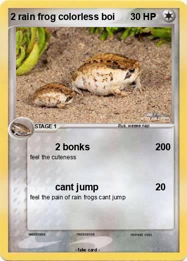 Pokemon 2 rain frog colorless boi