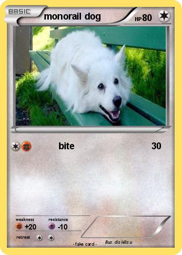 Pokemon monorail dog