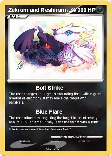 Pokemon Zekrom and Reshiram