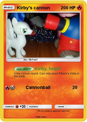 Pokemon Kirby's cannon