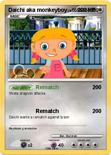 Pokemon Daichi aka monkeyboy