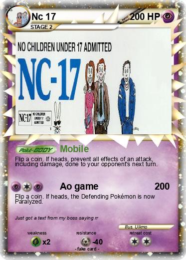 Pokemon Nc 17