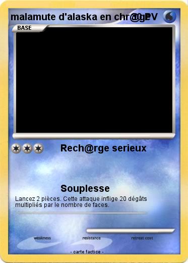 Pokemon malamute d'alaska en chr@ge