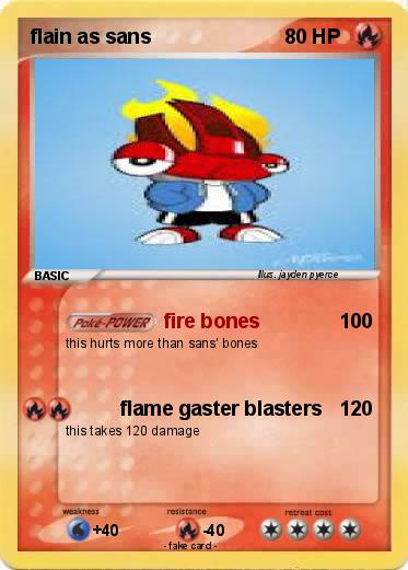 Pokemon flain as sans