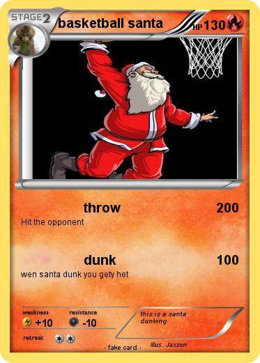 Pokemon basketball santa