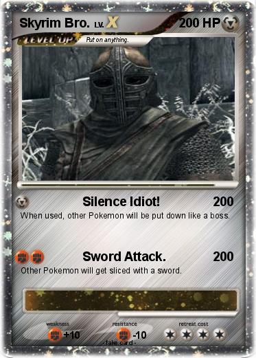 Pokemon Skyrim Bro.