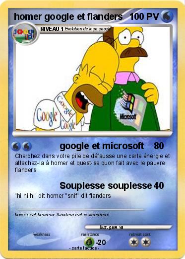Pokemon homer google et flanders