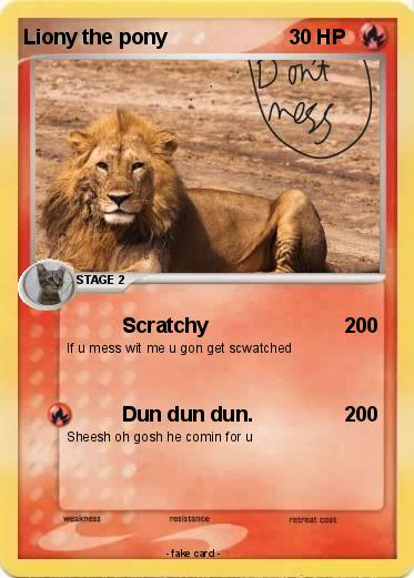 Pokemon Liony the pony