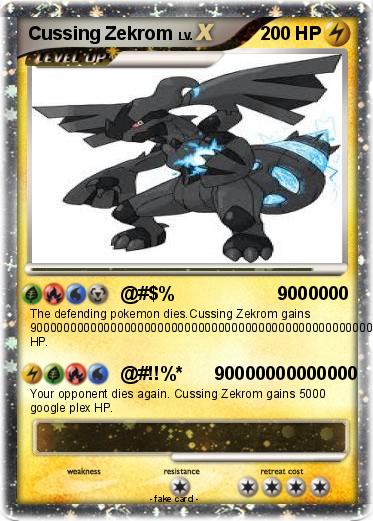 Pokemon Cussing Zekrom