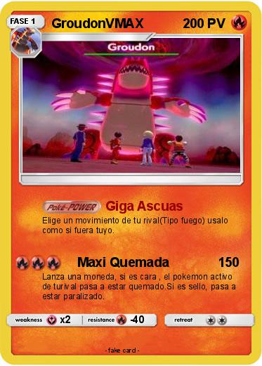 Pokemon GroudonVMAX