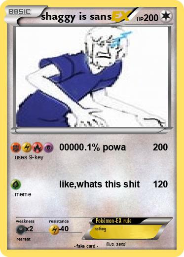 Pokemon shaggy is sans