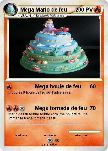 Pokemon Mega Mario de feu