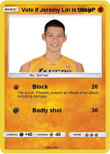 Pokemon Vote if Jeremy Lin is okay