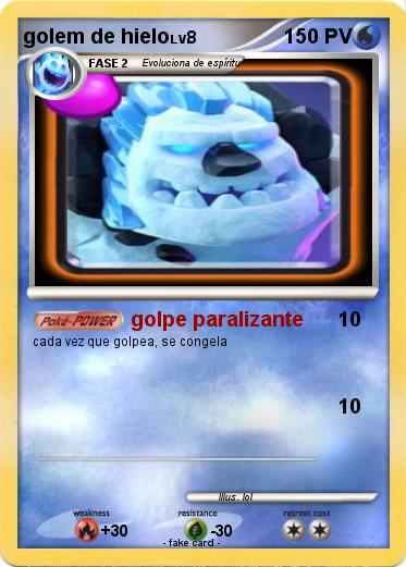 Pokemon golem de hielo