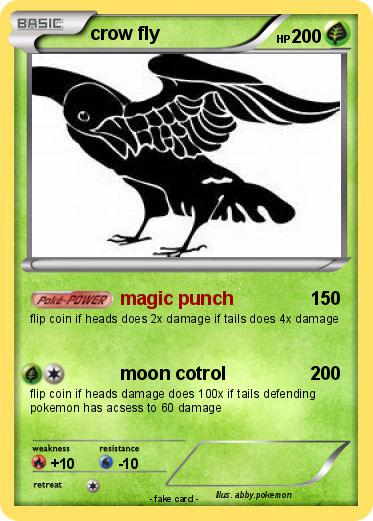 Pokemon crow fly