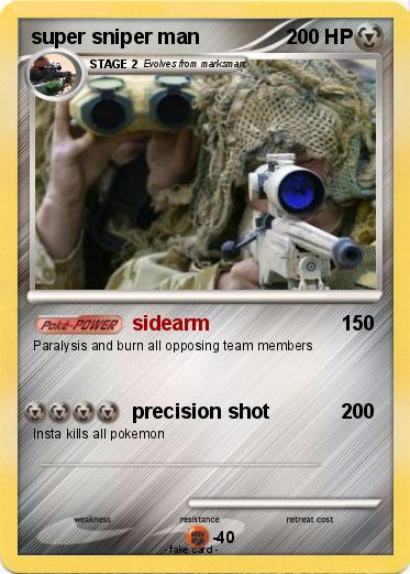 Pokemon super sniper man