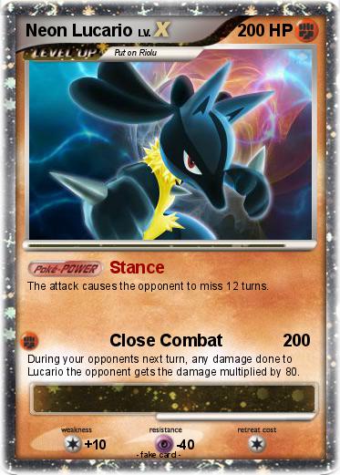 Pokemon Neon Lucario