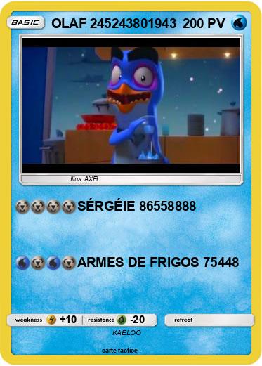 Pokemon OLAF 245243801943