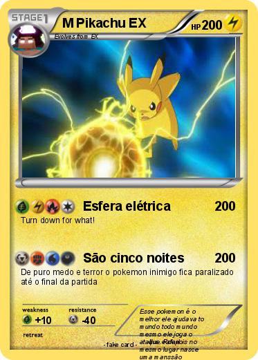 Pokemon M Pikachu EX