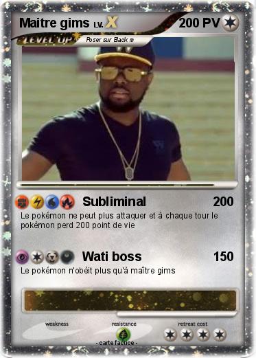 Pokemon Maitre gims