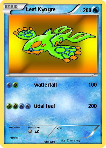 Pokemon Leaf Kyogre