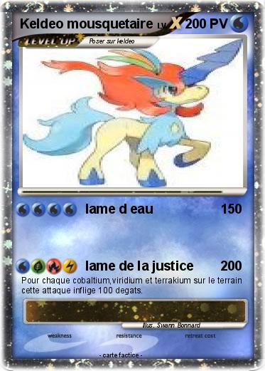Pokemon Keldeo mousquetaire