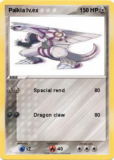 Pokemon Palkia lv.ex