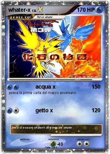 Pokemon whater-x