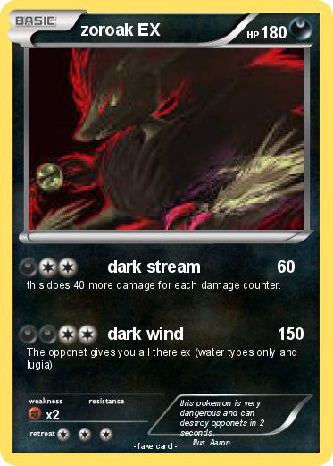 Pokemon zoroak EX