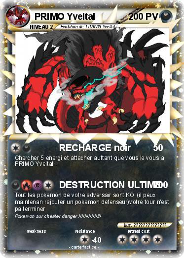 Pokemon PRIMO Yveltal