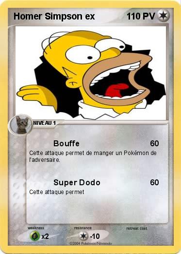 Pokemon Homer Simpson ex