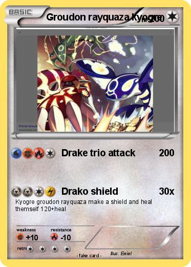 Pokemon Groudon rayquaza kyogre