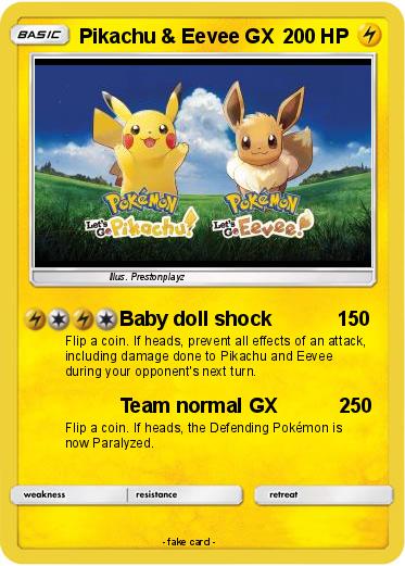 Pokemon Pikachu & Eevee GX