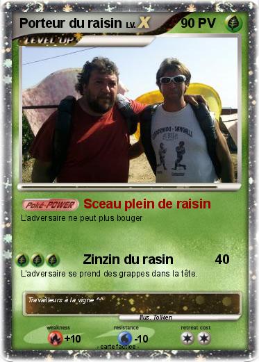 Pokemon Porteur du raisin