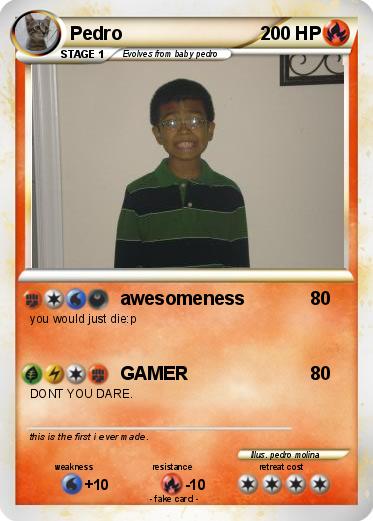 Pokémon Pedro 60 60 - awesomeness - My Pokemon Card