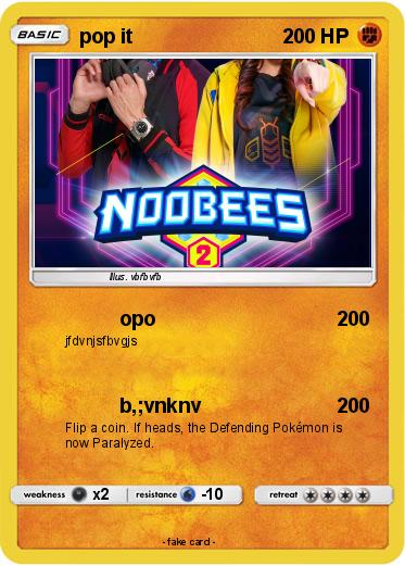 Pokemon pop it