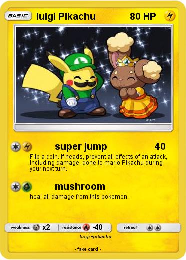 Pokemon luigi Pikachu